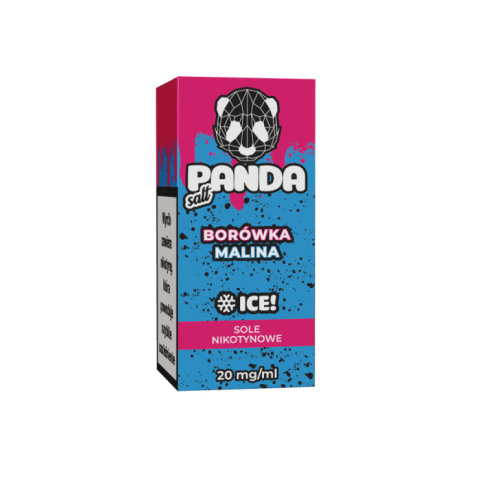 PANDA DOUBLE SALT 10 ML - BORÓWKA MALINA ICE 20 MG PANDA DOUBLE SALT 10 ML - BORÓWKA MALINA ICE 20 MG